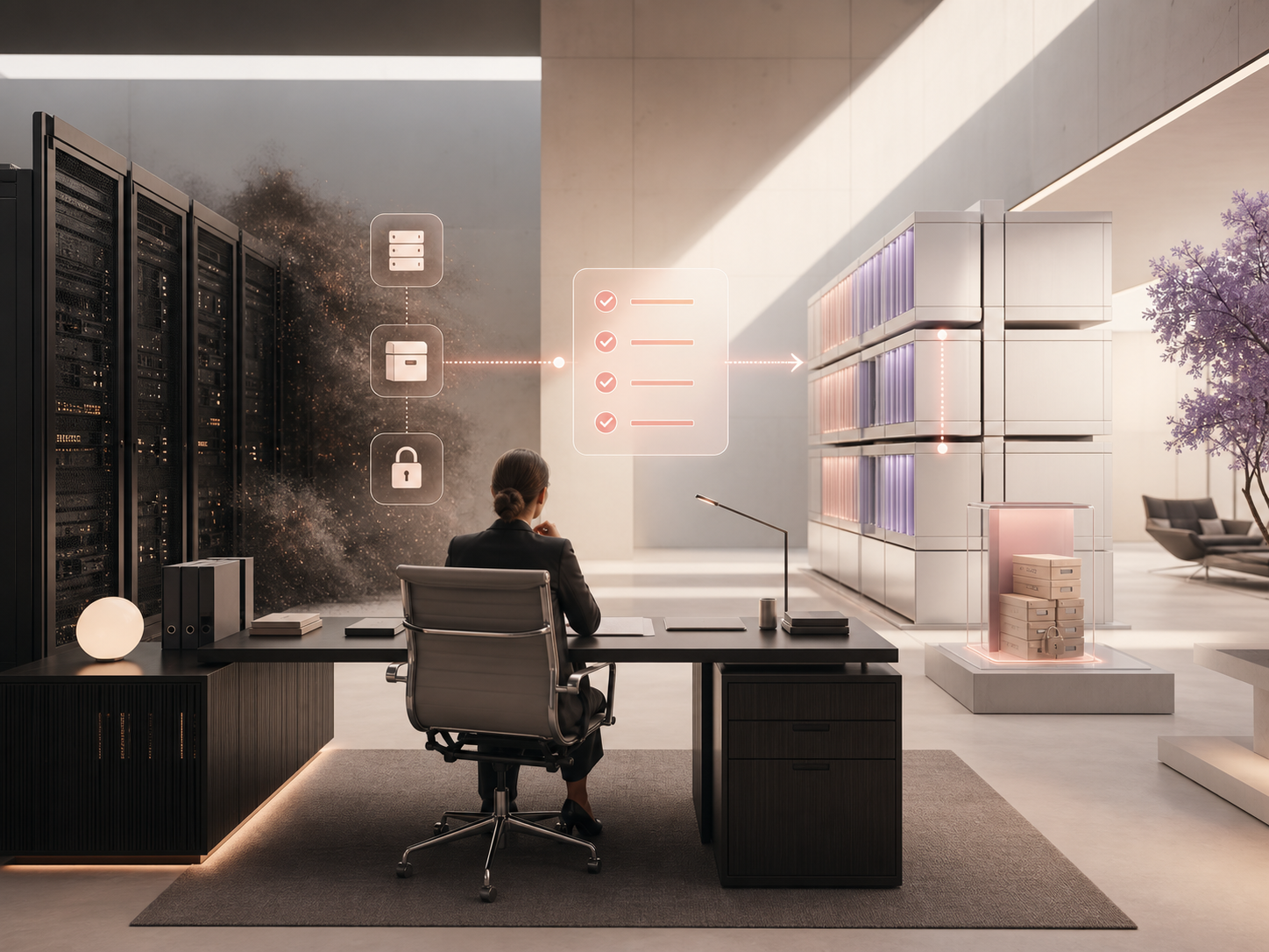 Controlled transition from legacy banking servers to a modern secure platform